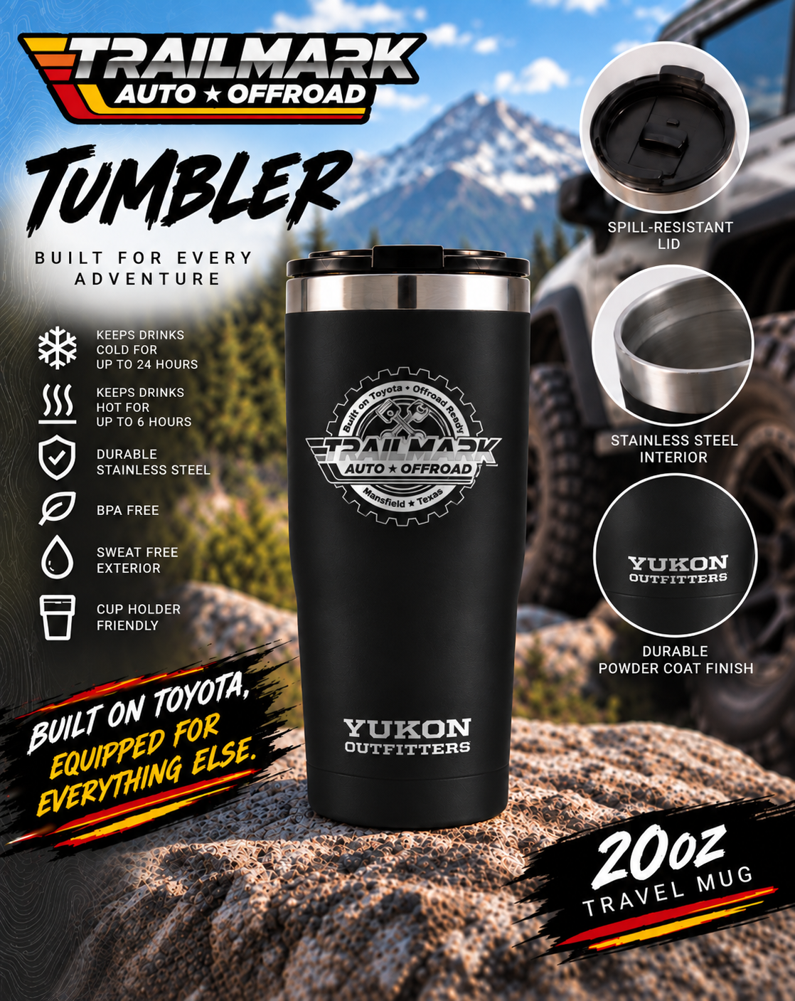 Trailmark Auto & Offroad tumbler 5