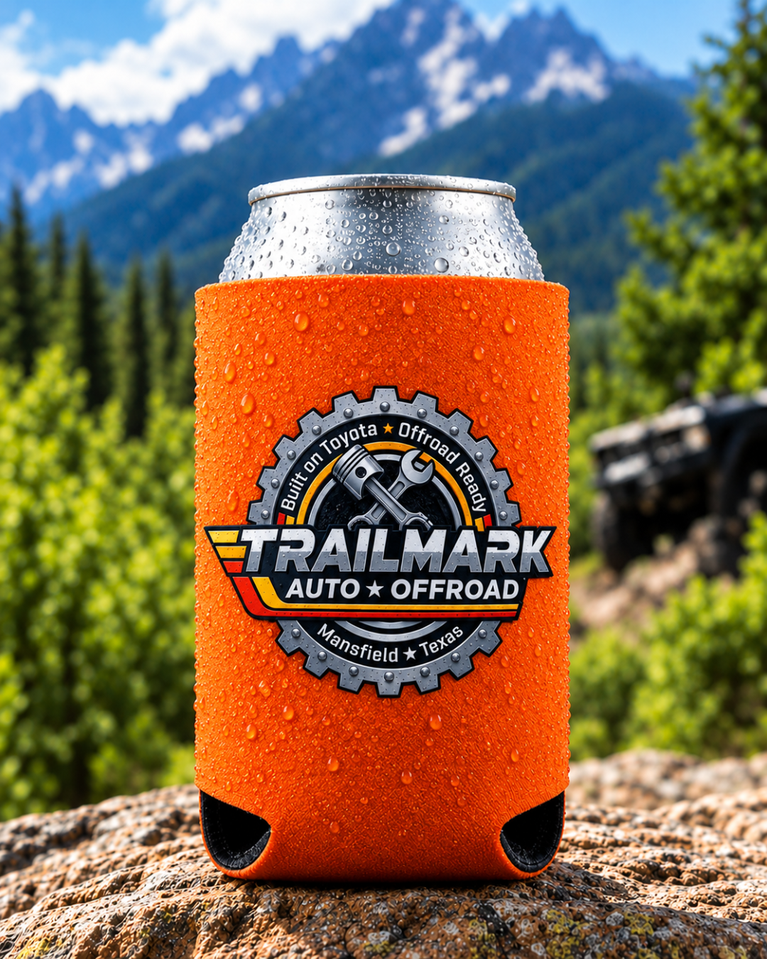 Trailmark Auto & Offroad koozie 3