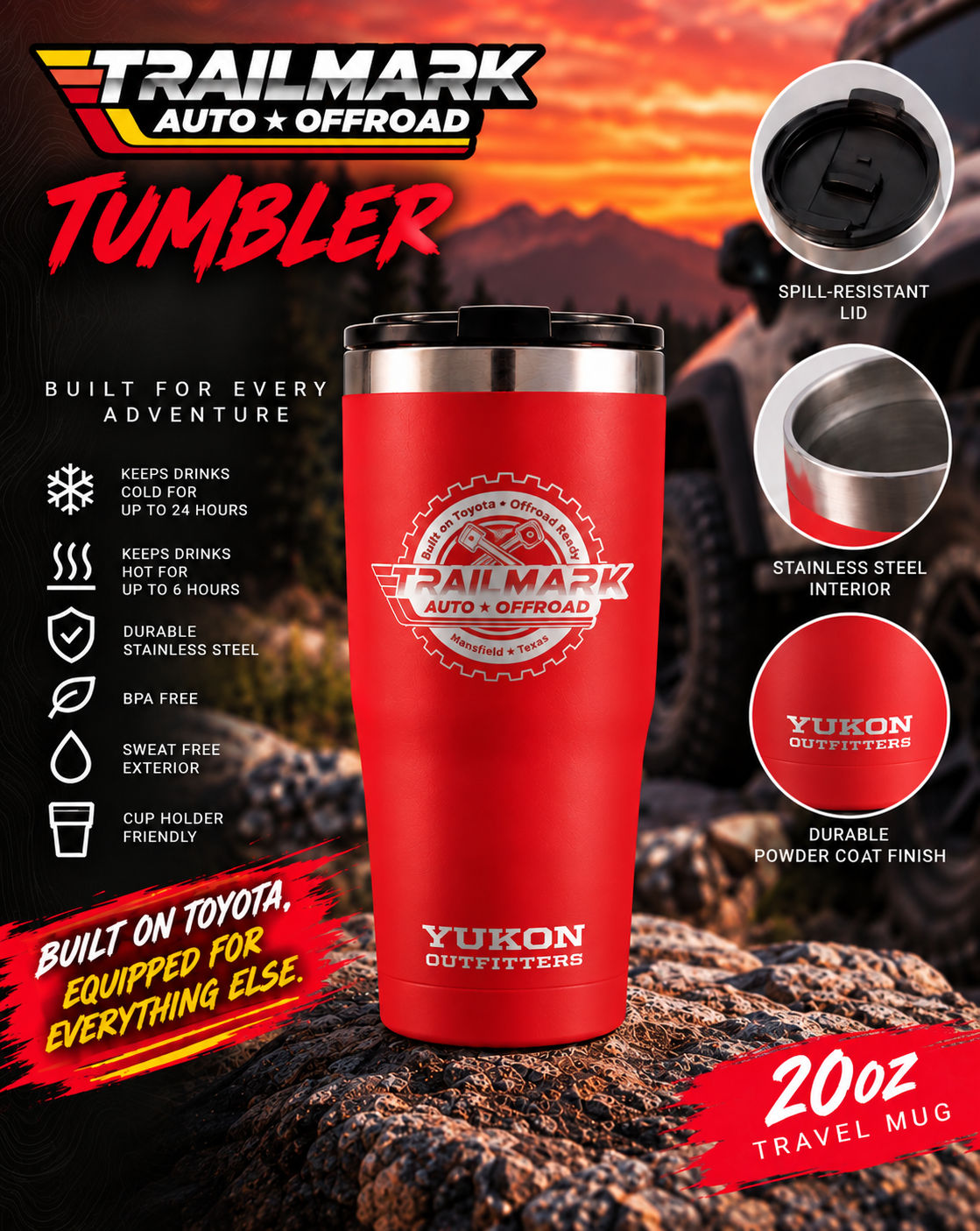 Trailmark Auto & Offroad tumbler 4